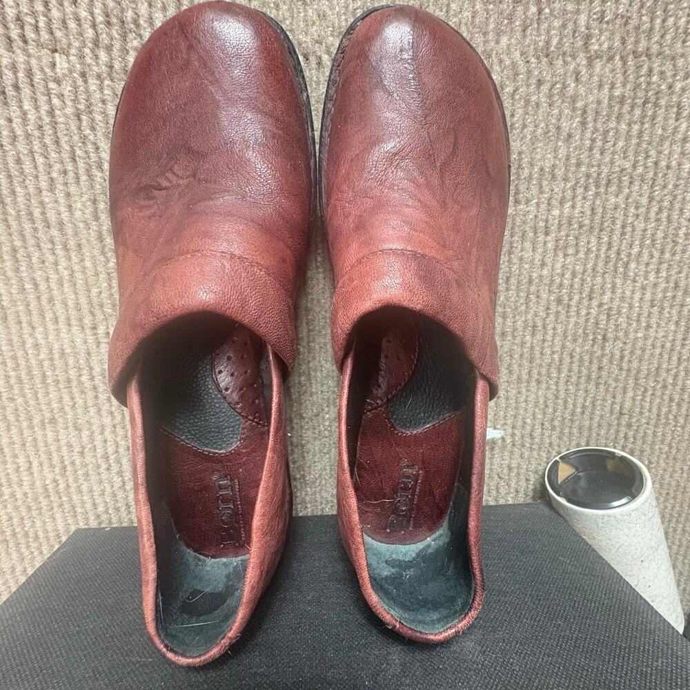 Born Women's Toby Duo leather clogs women’s size 8